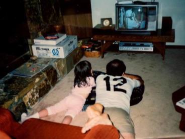 Watching TV with Dad